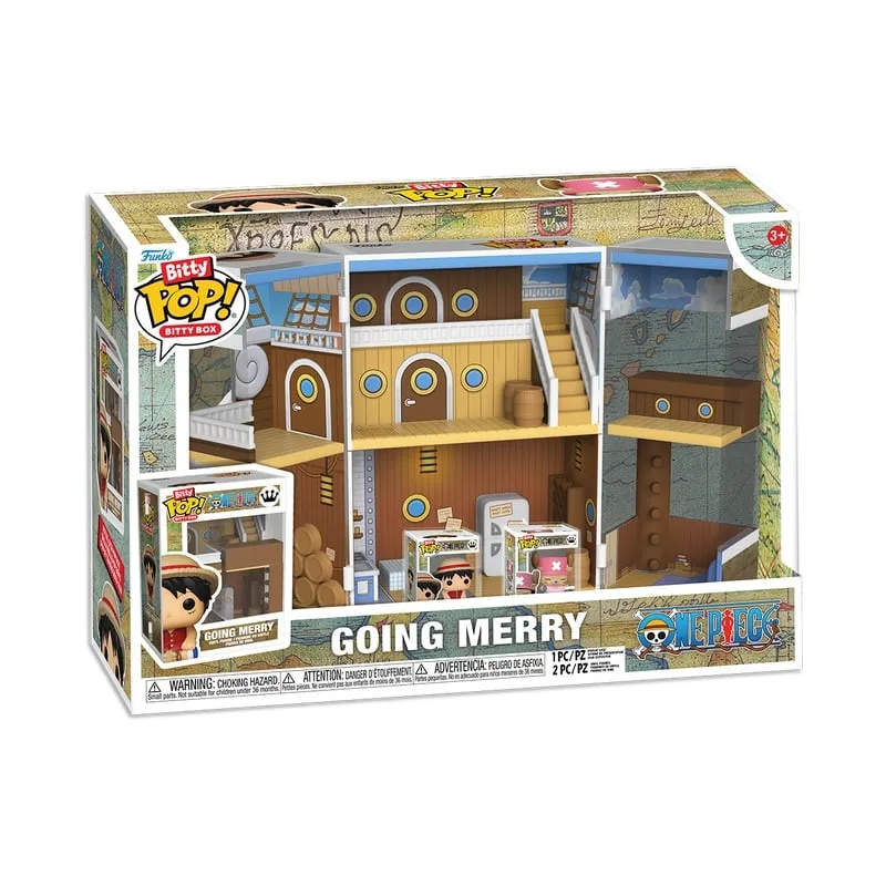 One Piece Bitty POP! Bitty Box Display with 2 Vinyl Figures Going Merry